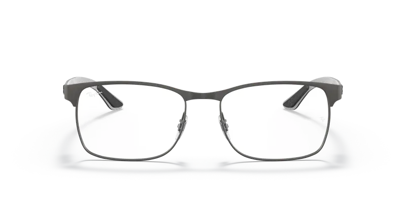 Ray - Ban Unisex RX8416 2620 Montature da vista Metallo Grigio Trasparente Squadrata Normale miniatura 2