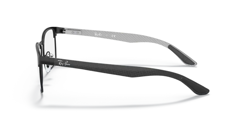 Ray - Ban Unisex RX8416 2916 Montature da vista Metallo Nero Trasparente Squadrata Normale miniatura 3