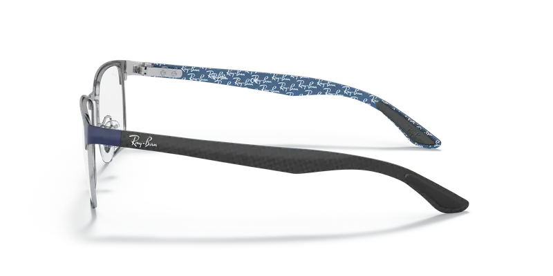 Ray - Ban Unisex RX8416 3016 Montature da vista Metallo Blu Trasparente Squadrata Normale miniatura 3