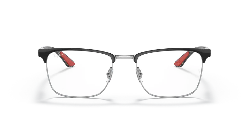 Ray - Ban Unisex RX8421 2861 Montature da vista Metallo Nero Trasparente Squadrata Normale miniatura 2