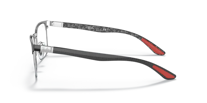 Ray - Ban Unisex RX8421 2861 Montature da vista Metallo Nero Trasparente Squadrata Normale miniatura 3