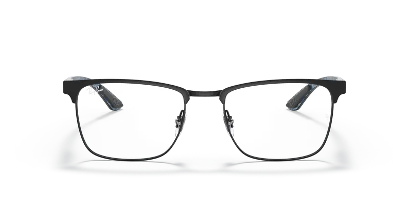 Ray - Ban Unisex RX8421 2904 Montature da vista Metallo Nero Trasparente Squadrata Normale miniatura 2