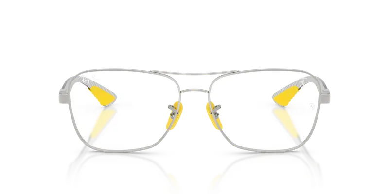 Ray - Ban Unisex RX8436M F083 Montature da vista Metallo Argento Trasparente Squadrata Normale miniatura 2