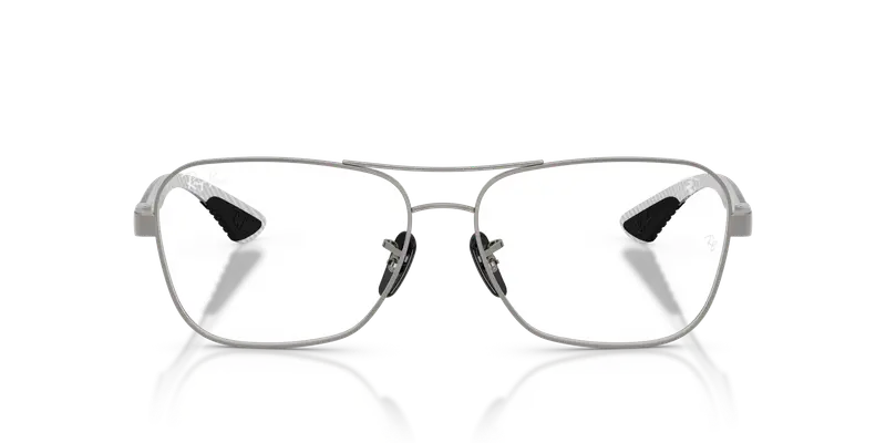 Ray - Ban Unisex RX8436M F116 Montature da vista Metallo Grigio Trasparente Squadrata Normale miniatura 2