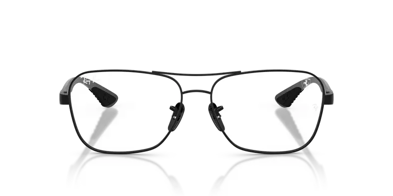 Ray - Ban Unisex RX8436M F117 Montature da vista Metallo Nero Trasparente Squadrata Normale miniatura 2