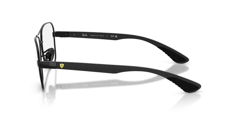 Ray - Ban Unisex RX8436M F117 Montature da vista Metallo Nero Trasparente Squadrata Normale miniatura 3