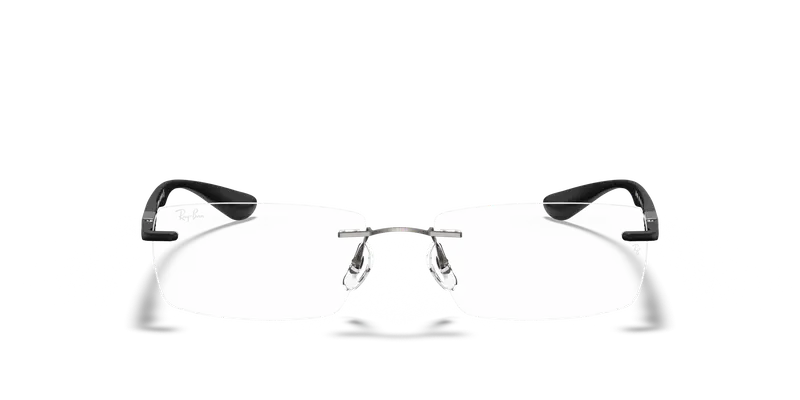 Ray - Ban Unisex RX8724 1128 Montature da vista Titanio Grigio Trasparente Squadrata Normale miniatura 2