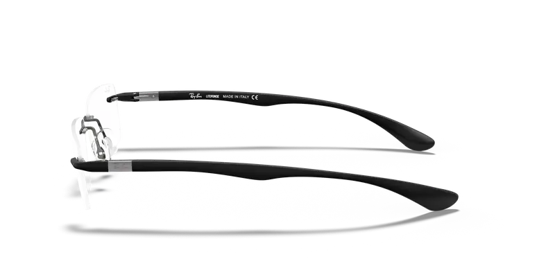 Ray - Ban Unisex RX8724 1128 Montature da vista Titanio Grigio Trasparente Squadrata Normale miniatura 3