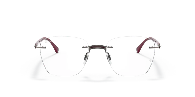 Ray - Ban Unisex RX8769 1140 Montature da vista Titanio Bordeaux Squadrata miniatura 2