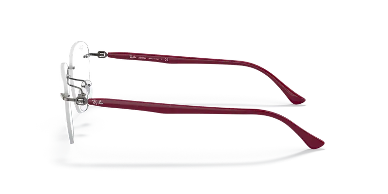 Ray - Ban Unisex RX8769 1140 Montature da vista Titanio Bordeaux Squadrata miniatura 3