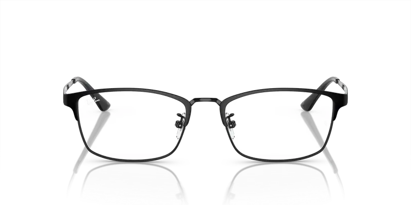 Ray - Ban Unisex RX8772D 1206 Montature da vista Titanio Nero Trasparente Pillow Normale miniatura 2