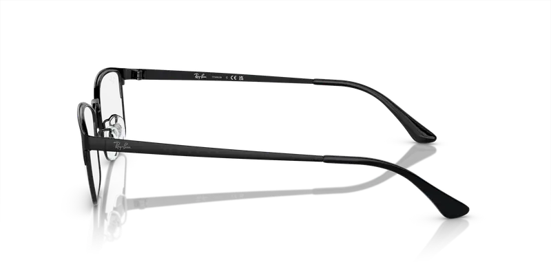 Ray - Ban Unisex RX8772D 1206 Montature da vista Titanio Nero Trasparente Pillow Normale miniatura 3