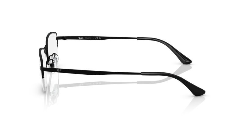 Ray - Ban Unisex RX8774D 1012 Montature da vista Titanio Nero Trasparente Squadrata Normale miniatura 3