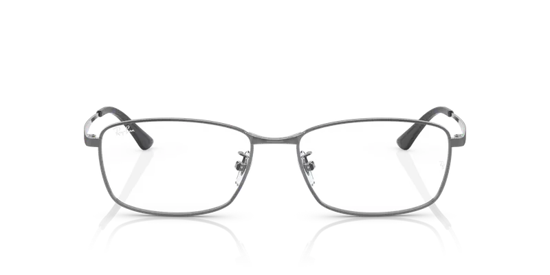 Ray - Ban Unisex RX8775D 1047 Montature da vista Titanio Grigio Trasparente Squadrata Normale miniatura 2