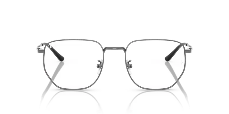 Ray - Ban Unisex RX8776D 1000 Montature da vista Titanio Grigio Trasparente Geometrica Normale miniatura 2