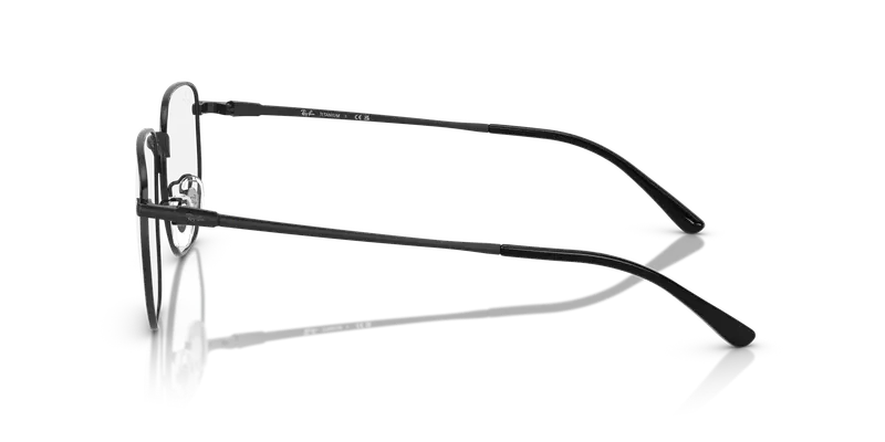 Ray - Ban Unisex RX8776D 1244 Montature da vista Titanio Nero Trasparente Geometrica Normale miniatura 3