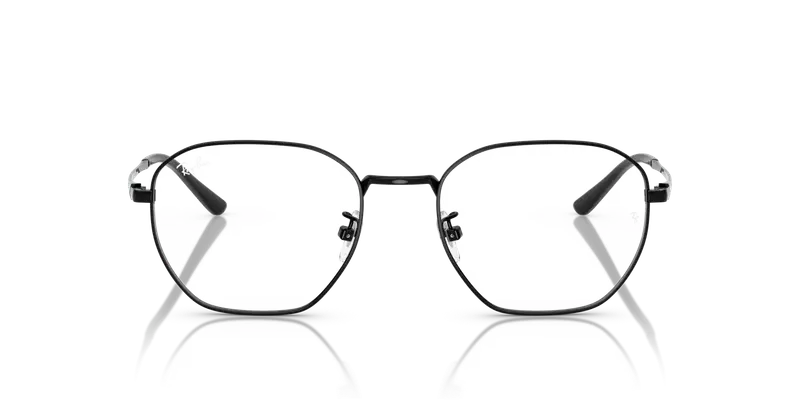 Ray - Ban Unisex RX8777D 1244 Montature da vista Titanio Nero Trasparente Geometrica Normale miniatura 2