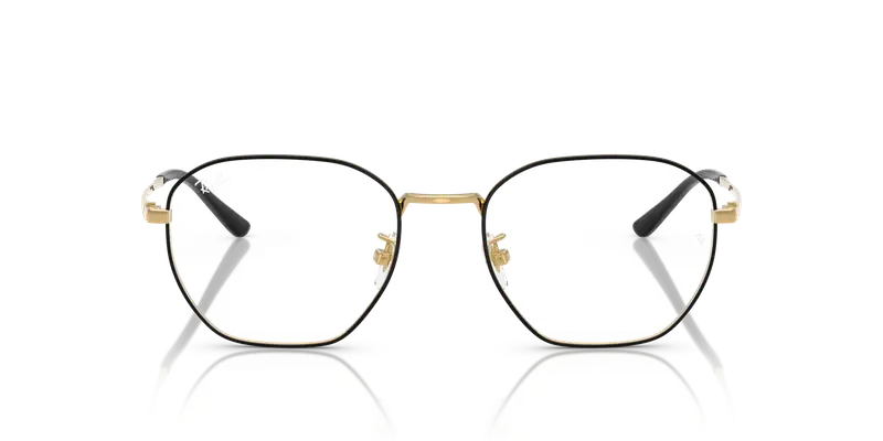 Ray - Ban Unisex RX8777D 1250 Montature da vista Titanio Nero Trasparente Geometrica Normale miniatura 2