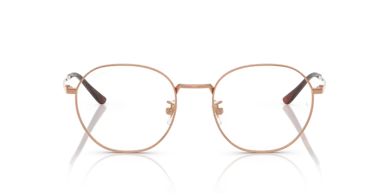 Ray - Ban Unisex RX8778D 1245 Montature da vista Titanio Bronzo Trasparente Squadrata Normale miniatura 2