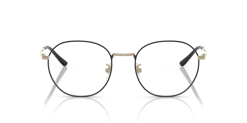 Ray - Ban Unisex RX8778D 1250 Montature da vista Titanio Nero Trasparente Squadrata Normale miniatura 2