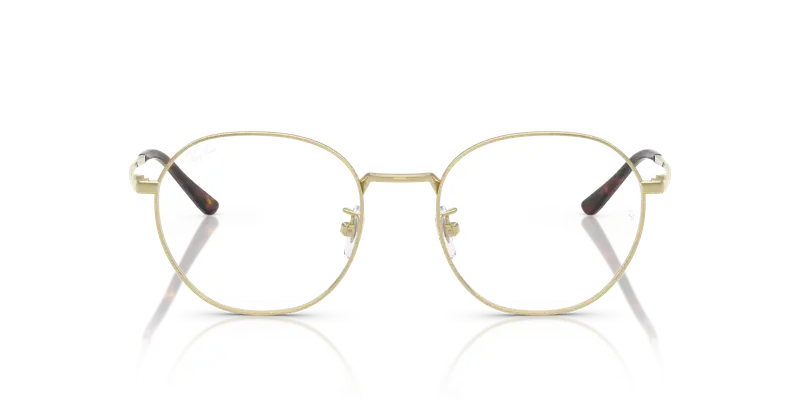 Ray - Ban Unisex RX8778D 1251 Montature da vista Titanio Oro Trasparente Squadrata Normale miniatura 2