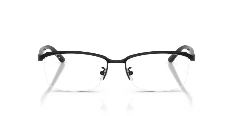 Unisex RX8779D 1012 Montature da vista Titanio Nero Trasparente Pillow Normale miniatura 3
