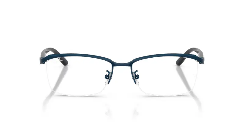 Unisex RX8779D 1242 Montature da vista Titanio Blu Trasparente Pillow Normale miniatura 3