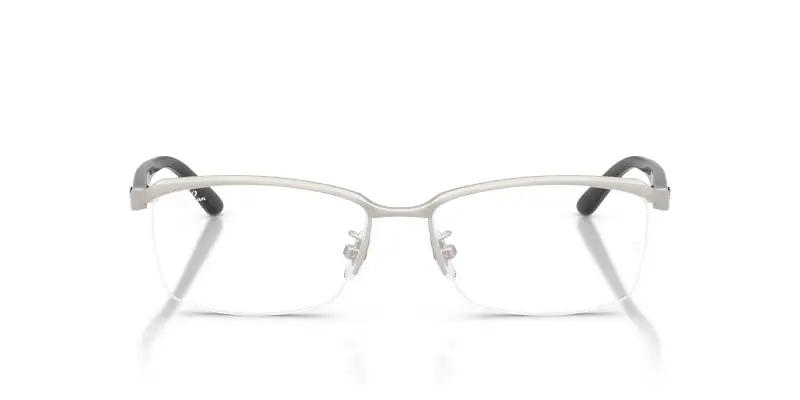 Unisex RX8779D 1253 Montature da vista Titanio Argento Trasparente Pillow Normale miniatura 3