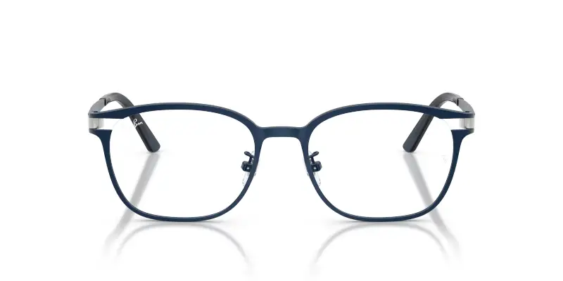 Unisex RX8780D 1061 Montature da vista Titanio Blu Trasparente Squadrata Normale miniatura 3