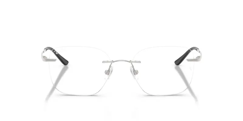 Unisex RX8783D 1002 Montature da vista Titanio Argento Trasparente Squadrata Normale miniatura 3