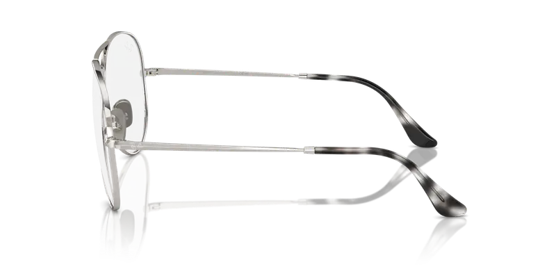 Ray - Ban Unisex RX8789 AVIATOR TITANIUM 1002 Montature da vista Titanio Argento Trasparente Pilot Normale miniatura 3