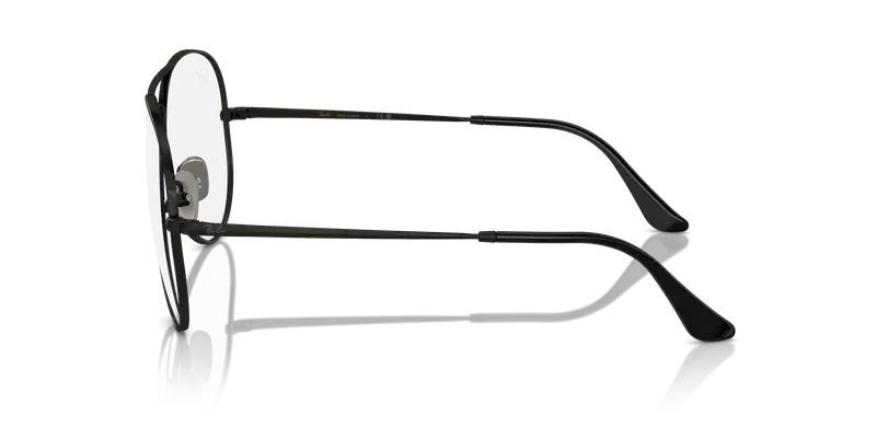 Ray - Ban Unisex RX8789 AVIATOR TITANIUM 1244 Montature da vista Titanio Nero Trasparente Pilot Normale miniatura 3