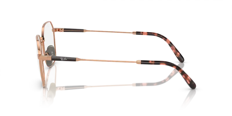 Ray - Ban Unisex RX8794 JIM TITANIUM 1245 Montature da vista Titanio Marrone Trasparente Geometrica Normale miniatura 3