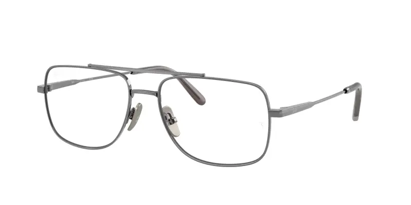 Unisex RX8797 WILLIAM TITANIUM 1000 Montature da vista Titanio Grigio Trasparente Squadrata Normale