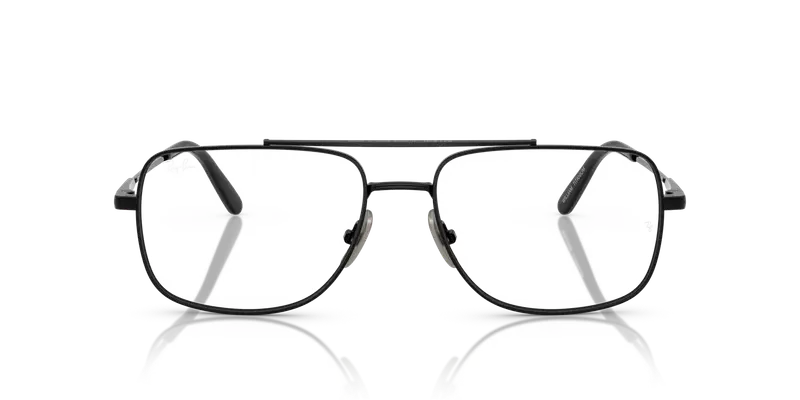 Ray - Ban Unisex RX8797 WILLIAM TITANIUM 1244 Montature da vista Titanio Nero Trasparente Squadrata Normale miniatura 2