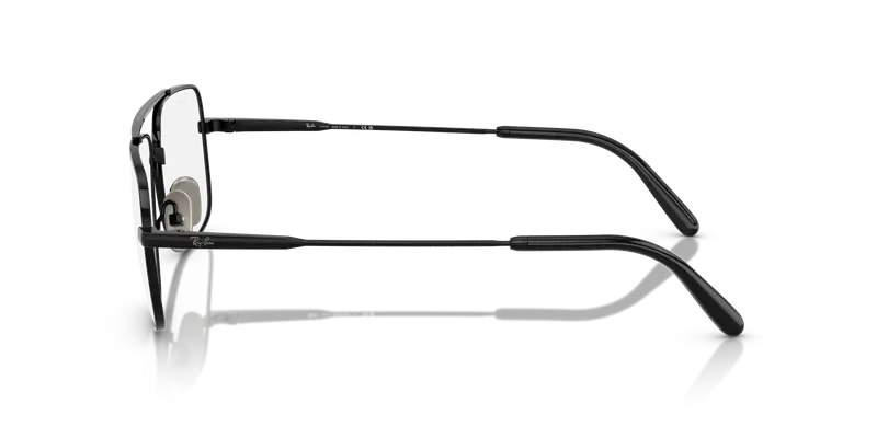 Ray - Ban Unisex RX8797 WILLIAM TITANIUM 1244 Montature da vista Titanio Nero Trasparente Squadrata Normale miniatura 3