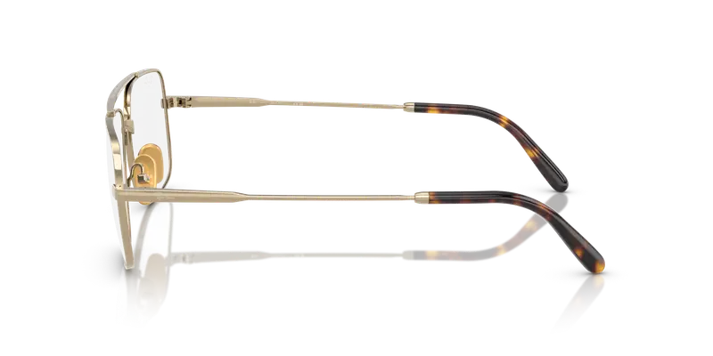 Ray - Ban Unisex RX8797 WILLIAM TITANIUM 1246 Montature da vista Titanio Oro Trasparente Squadrata Normale miniatura 3