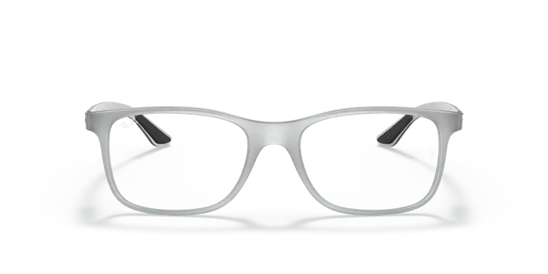 Ray - Ban Unisex RX8903 5244 Montature da vista Iniettato Grigio Trasparente Squadrata Normale miniatura 2