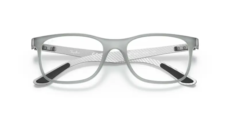 Unisex RX8903 5244 Montature da vista Iniettato Grigio Trasparente Squadrata Normale miniatura 2