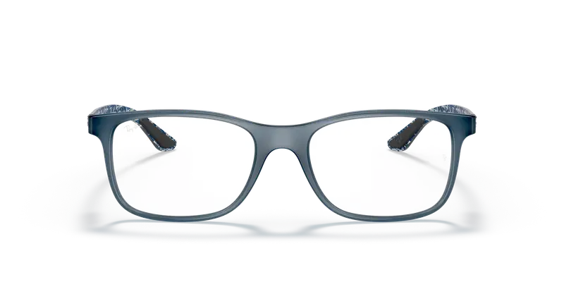 Ray - Ban Unisex RX8903 5262 Montature da vista Iniettato Blu Trasparente Squadrata Normale miniatura 2