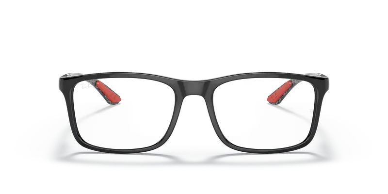 Ray - Ban Unisex RX8908 2000 Montature da vista Nylon Nero Trasparente Squadrata Normale miniatura 2