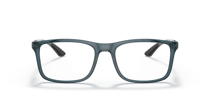 Ray - Ban Unisex RX8908 5719 Montature da vista Nylon Blu Trasparente Squadrata Normale miniatura 2