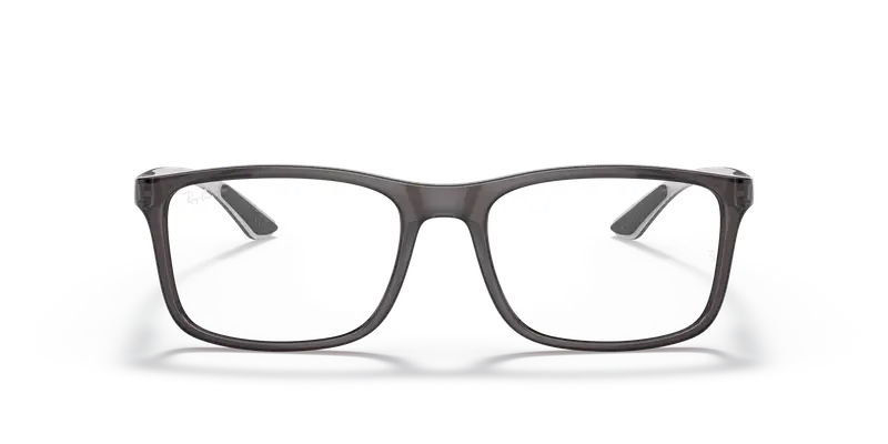 Ray - Ban Unisex RX8908 8061 Montature da vista Nylon Grigio Trasparente Squadrata Normale miniatura 2