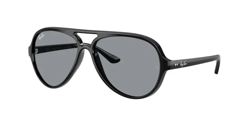 Uomo Ray - Ban RB4125 CATS 5000 601/R5 Occhiali da sole Iniettato Nero Grigio Pilot Normale