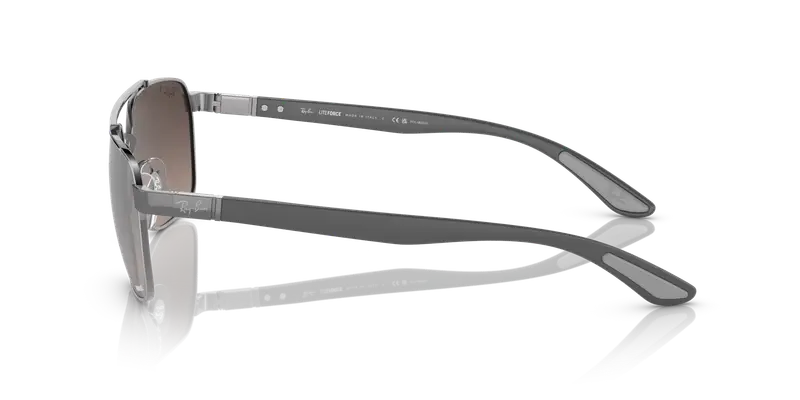 Ray - Ban Occhiali da sole Uomo Grigio 856685 miniatura 3