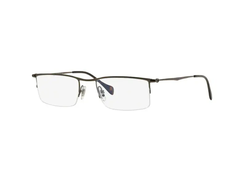 Ray - Ban Uomo RX6291 2786 Montature da vista Metallo Marrone  Squadrata