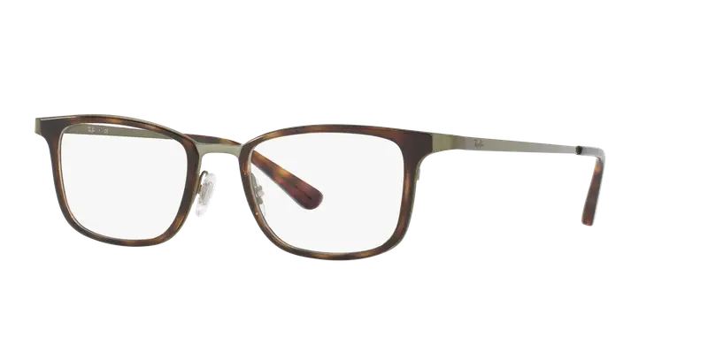 Ray - Ban Uomo RX6373M 2923 Montature da vista Metallo Havana Squadrata