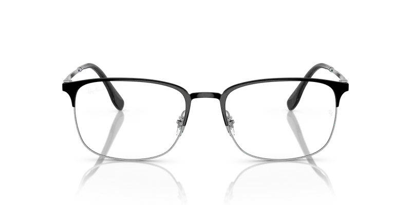 Ray - Ban Uomo RX6494 2861 Montature da vista Metallo Nero Trasparente Pillow Normale miniatura 2