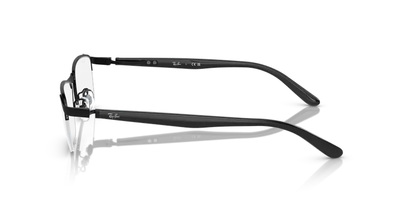 Ray - Ban Uomo RX6501D 2503 Montature da vista Metallo Nero Trasparente Squadrata Normale miniatura 3