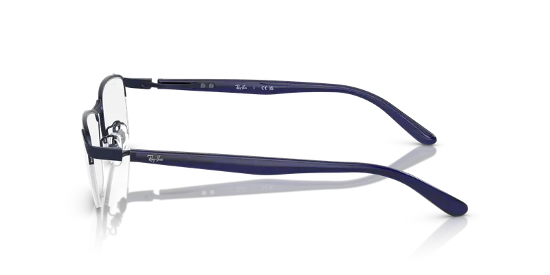 Ray - Ban Uomo RX6501D 3076 Montature da vista Metallo Blu Trasparente Squadrata Normale miniatura 3